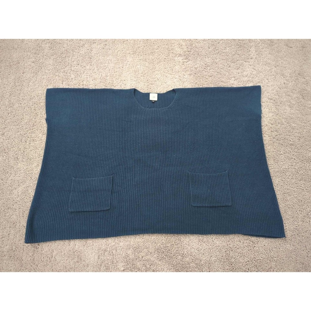 Cabi Sweater Womens XS Small Ribbed Knit Pullover Poncho Cozy Layer Oversized